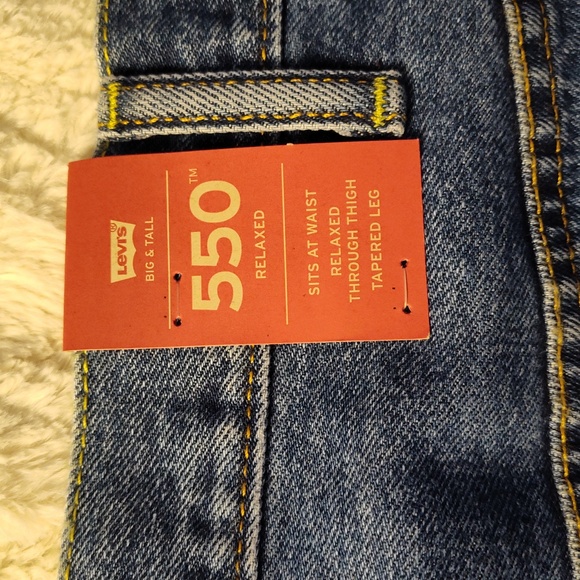 Levi's 550 men's denim blue jeans size 48x30 nwt - Picture 13 of 15